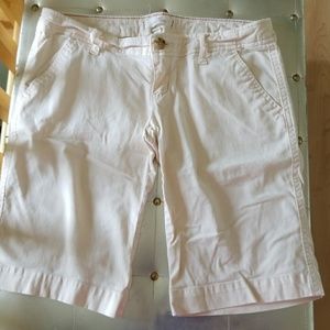 Cream Hollister long shorts